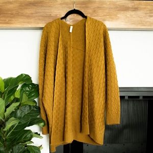 Mustard Warm Winter Cardigan